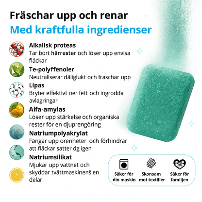 Tvättmaskins - Detox Tabletter - LUNAYA