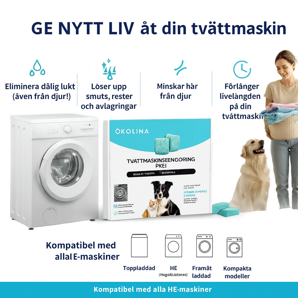 Tvättmaskins - Detox Tabletter - LUNAYA