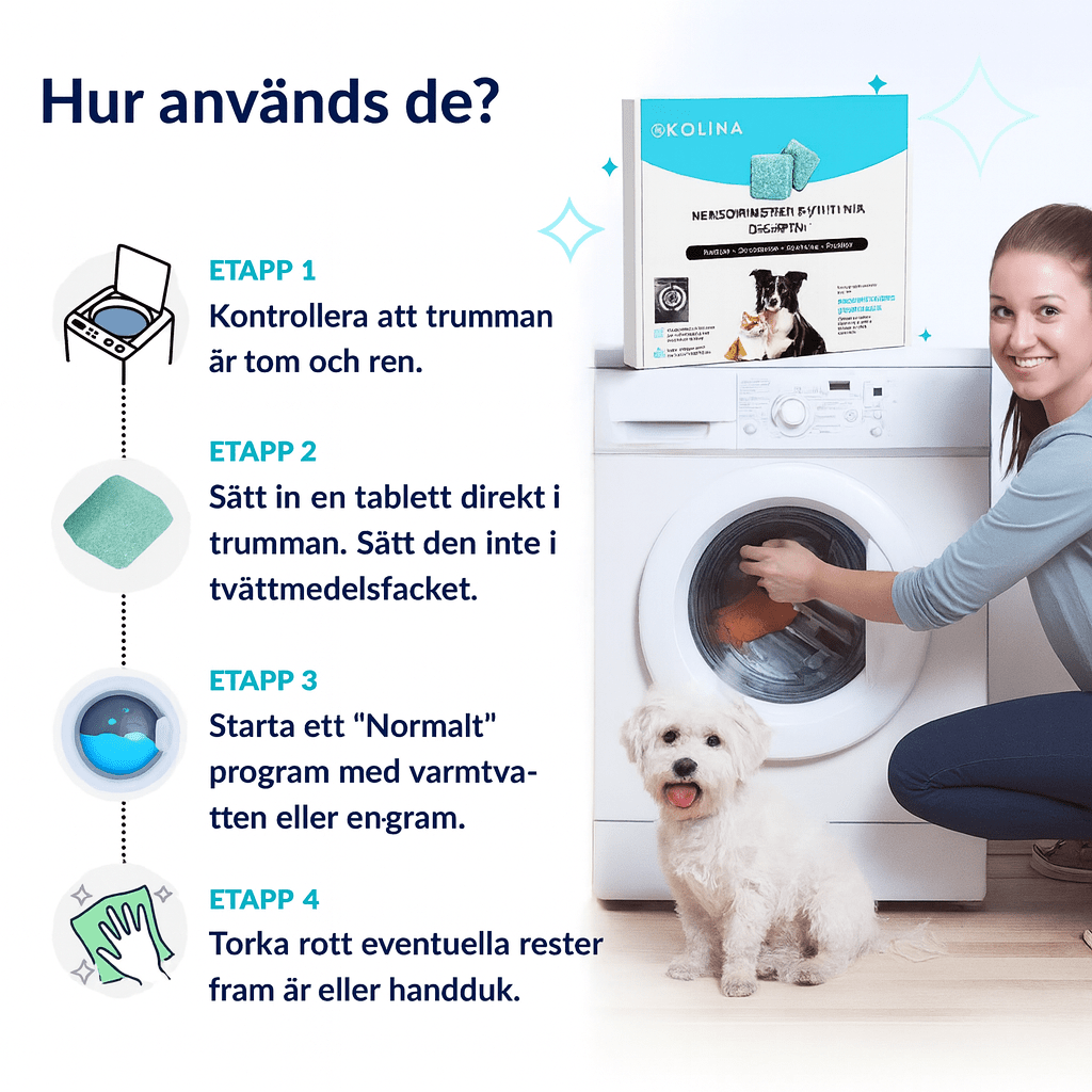Tvättmaskins - Detox Tabletter - LUNAYA